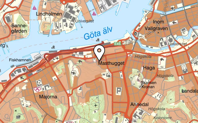 Karta som visar The Abyss på Andra Långgatan 35, 413 27 Göteborg, Sweden