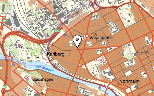 Karta som visar Sthlm Tapas på Torsgatan 55, 113 37 Stockholm