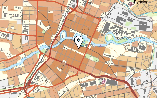 Karta som visar Makeriet, Örebro på Kungsgatan 3, 702 11 Örebro