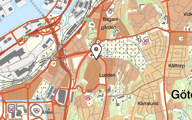 Karta som visar Paddingtons på Sankt Pauligatan 1, 416 60 Göteborg, Sweden