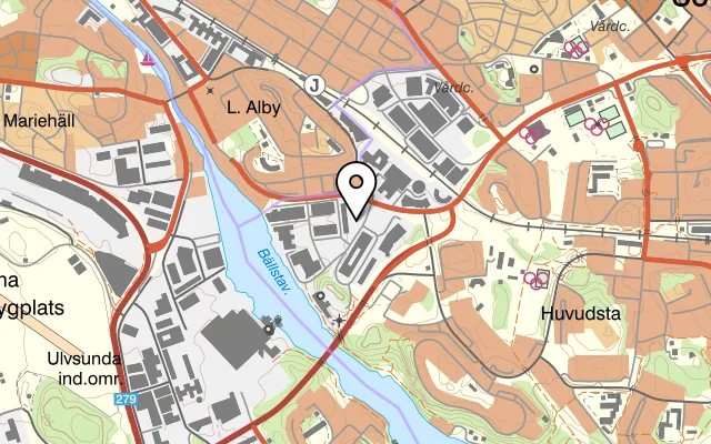 Karta som visar Lunch House på Vretenvägen 6, 171 54 Solna