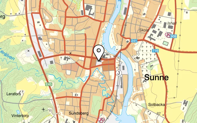 Karta som visar Saffran & vitlök på Storgatan 39, 686 30 Sunne