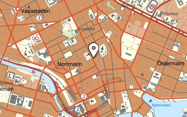 Karta som visar Miss Clara på Sveavägen 48, 111 34 Stockholm