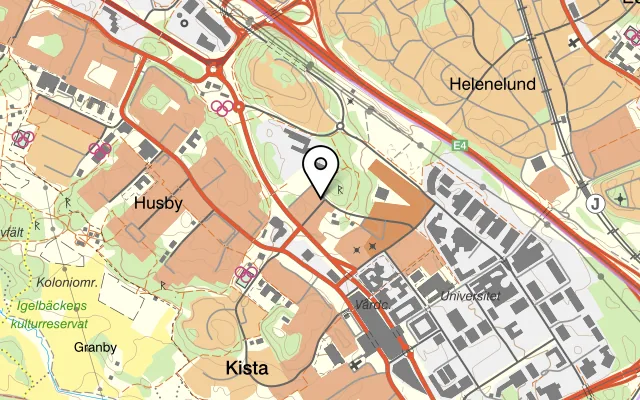 Karta som visar Runt Hörnet på Midsommarvägen 45, 126 35 Hägersten