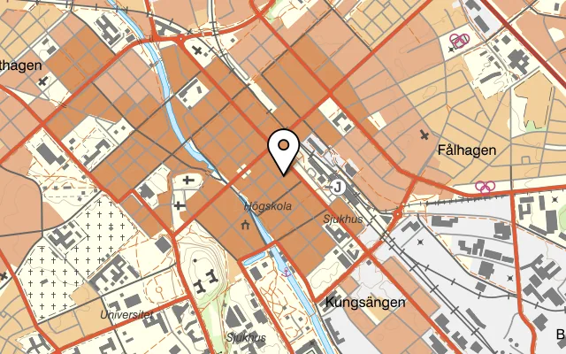 Karta som visar Zócalo på Dragarbrunnsgatan 50, 753 20 Uppsala