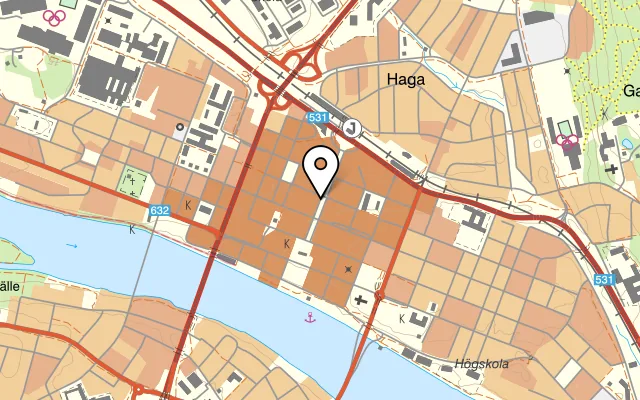Karta som visar Lottas krog på Nygatan 22, 903 27 Umeå, Sweden