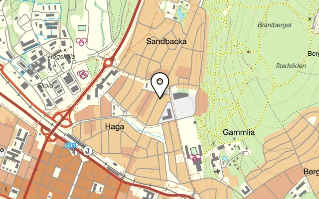 Karta som visar Pizzeria Björken på Trattgränd 1D, 906 25 Umeå