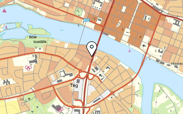 Karta som visar Mhenam på Riksvägen 2, 904 31 Umeå