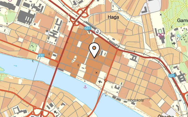 Karta som visar Allstar Sportsbar på Skolgatan 59, 903 29 Umeå, Sweden