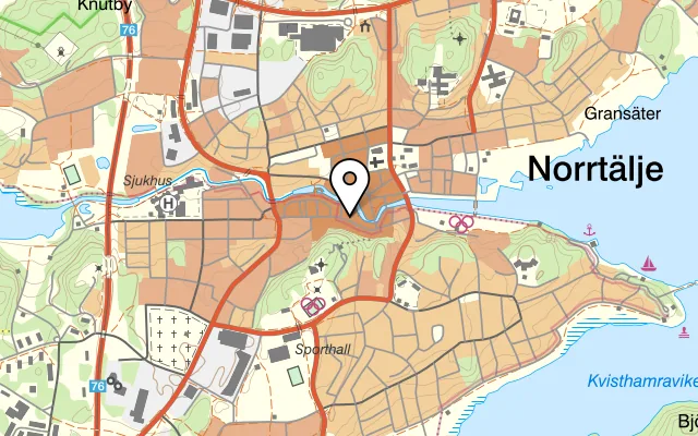 Karta som visar Ett Glas på Posthusgatan, 761 30 Norrtälje