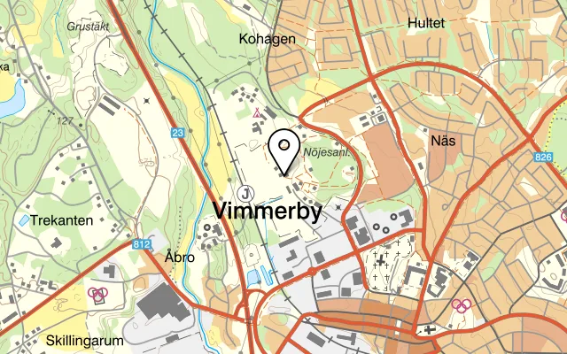 Karta som visar Linnea på Stora Vägen 75, 360 52 Kosta