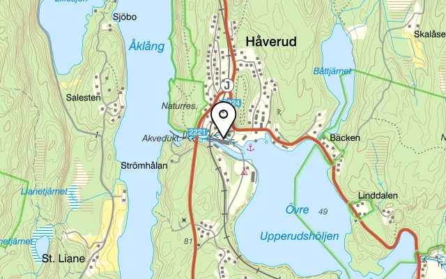 Karta som visar Brasseriet på Kanalvägen 4, 464 72 Håverud