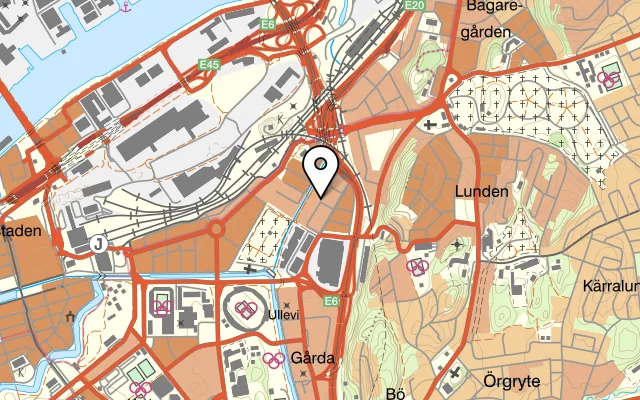 Karta som visar Venus på Sixten Camps Gata 4, 416 48 Göteborg