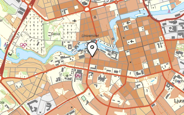 Karta som visar Paradis du Liban på Kungsgatan 69, 602 33 Norrköping