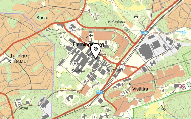 Karta som visar Restaurang Tango på Armaturvägen 4, 136 50 Haninge
