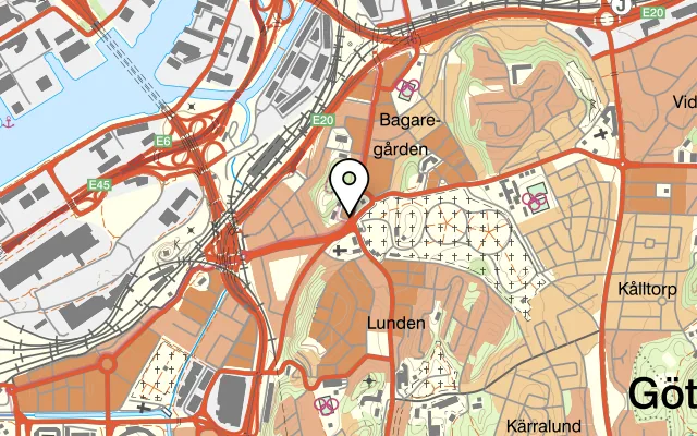 Karta som visar Masala Kitchen på Ånäsvägen 2, 416 67 Göteborg