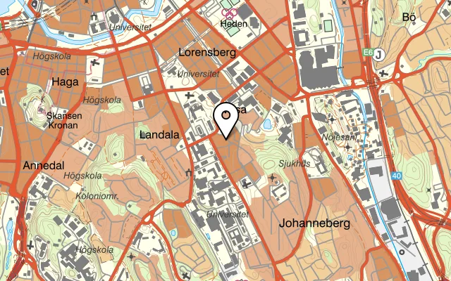 Karta som visar Panos panos tavern på Teknologgatan 3, 411 32 Göteborg