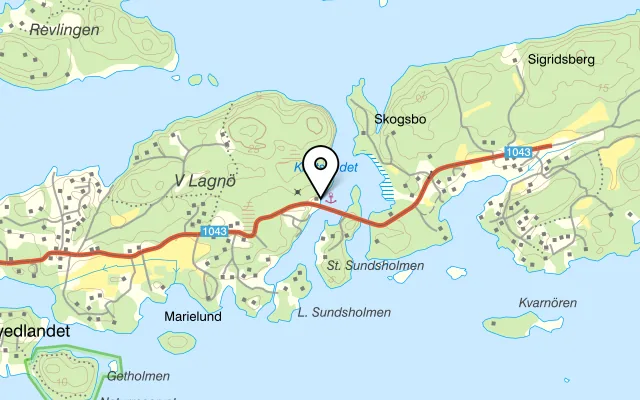 Karta som visar Klintan på Lagnövägen 157, 184 95 Ljusterö