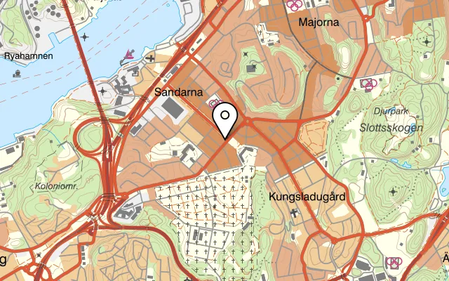 Karta som visar Ölstugan Tullen på Mariagatan 15, 414 71 Göteborg