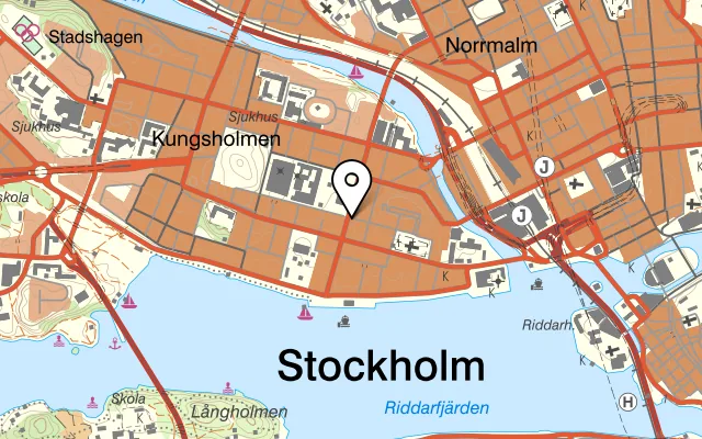 Karta som visar Lokal Izakaya på Scheelegatan 8, 112 23 Stockholm