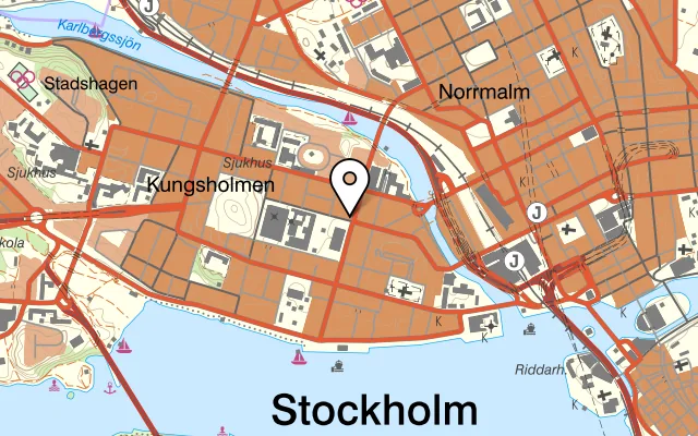 Karta som visar Saffran på Kungsholmsgatan 24, 112 27 Stockholm