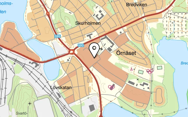 Karta som visar Restaurang Mediterran på Kapellgränd 3, 974 35 Luleå