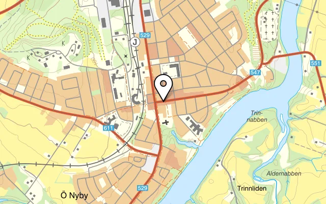 Karta som visar Pizzeria La Gondola på Umevägen 4C, 911 32 Vännäs