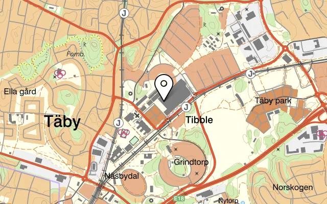 Karta som visar Melanders på Stora Marknadsvägen 4, 183 34 Täby
