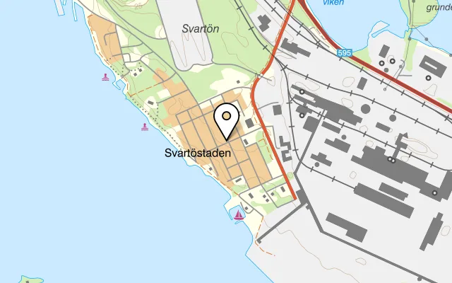 Karta som visar Restaurang Carlsson på Laxgatan 19, 974 37 Luleå