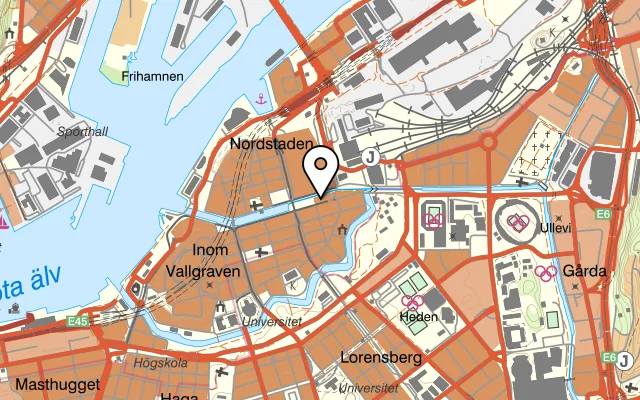 Karta som visar John Scott's på Södra Hamngatan 2, 411 06 Göteborg, Sweden