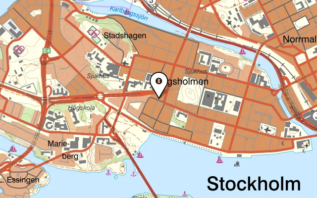 Karta som visar Banyan på Hantverkargatan 84, 112 38 Stockholm