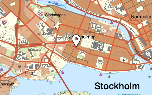 Karta som visar Gandhi på Hantverkargatan 80, 112 38 Stockholm