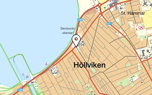 Karta som visar Pizzeria Bella Donna på Falsterbovägen 72, 236 51 Höllviken