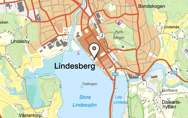 Karta som visar Restaurang Café Oscar på Norra Torggatan 2, 711 30 Lindesberg