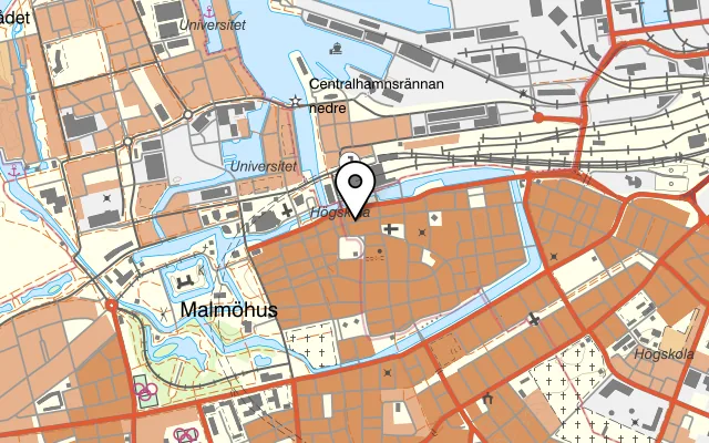 Karta som visar Sture på Adelgatan 13, 211 22 Malmö