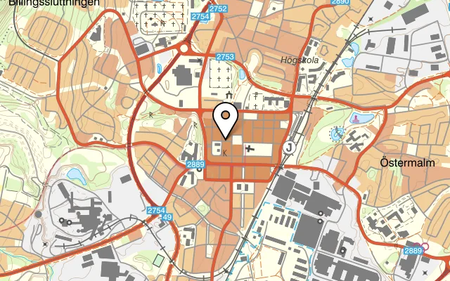 Karta som visar Mamma Mia på Hertig Johans gata 20, 541 30 Skövde