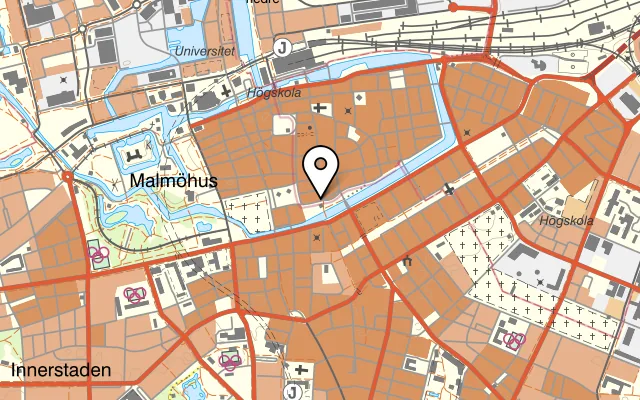 Karta som visar Elysée på Malmborgsgatan 7, 211 38 Malmö