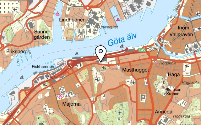 Karta som visar Fatima på Oskarsgatan 4, 414 63 Göteborg