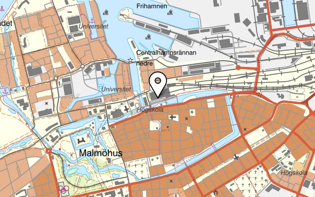 Karta som visar Bistro Royal på Centralplan 1, 211 22 Malmö