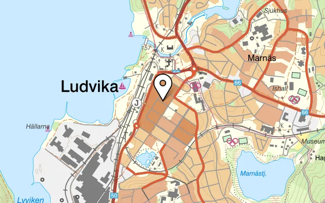 Karta som visar Pitchers på Carlavägen 9, 771 30 Ludvika, Sweden