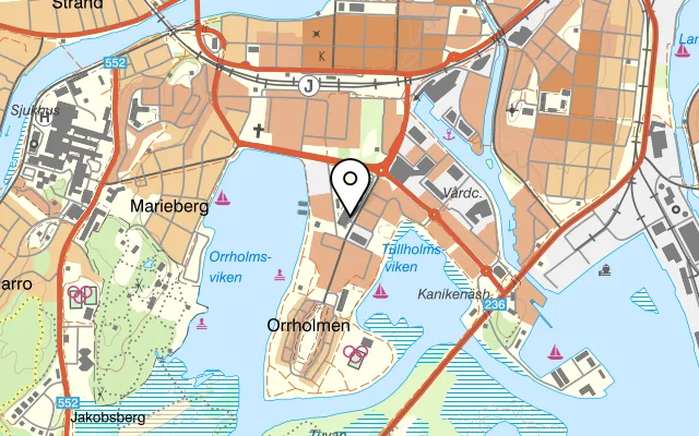 Karta som visar Joj Catering på Lagmansgatan 10, 654 61 Karlstad