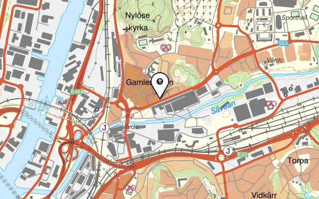 Karta som visar Al Habesha på Brahegatan 1, 415 01 Göteborg