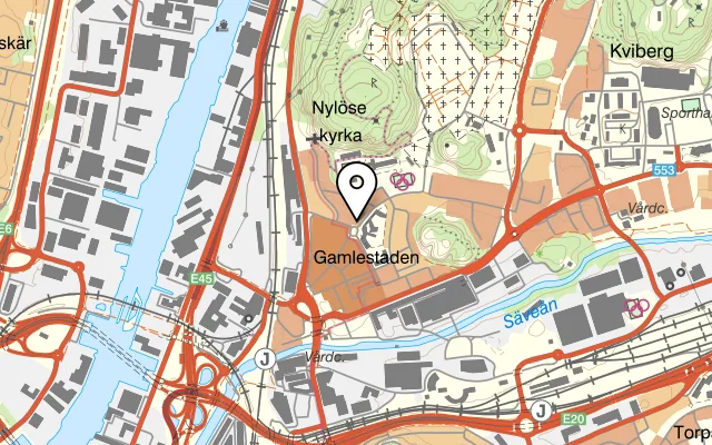 Karta som visar Thai Orchid på Hagforsgatan 4, 416 75 Göteborg