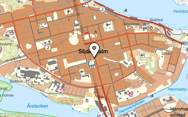 Karta som visar Pong på Götgatan 78, 118 30 Stockholm