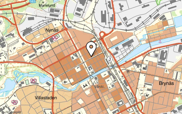 Karta som visar Roma på Nygatan 35, 803 11 Gävle