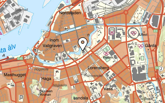 Karta som visar Storköket | The Barn på Kyrkogatan 11, 411 15 Göteborg