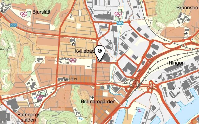 Karta som visar Backaplans bbq på Backavägen 2, 417 05 Göteborg
