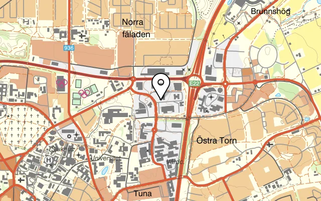 Karta som visar Restaurang Edison på Emdalavägen 6B, 223 69 Lund