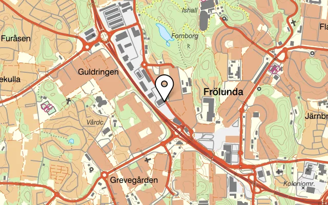 Karta som visar Tigris Kolgrill på Lergöksgatan 4, 421 50 Västra Frölunda