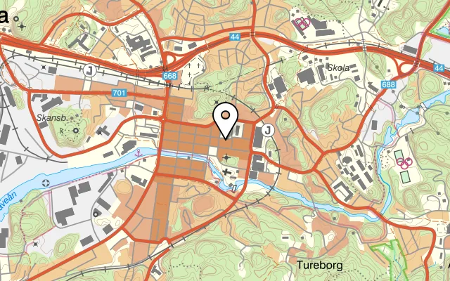Karta som visar Hot n spicy thai på Kilbäcksgatan 38, 451 30 Uddevalla